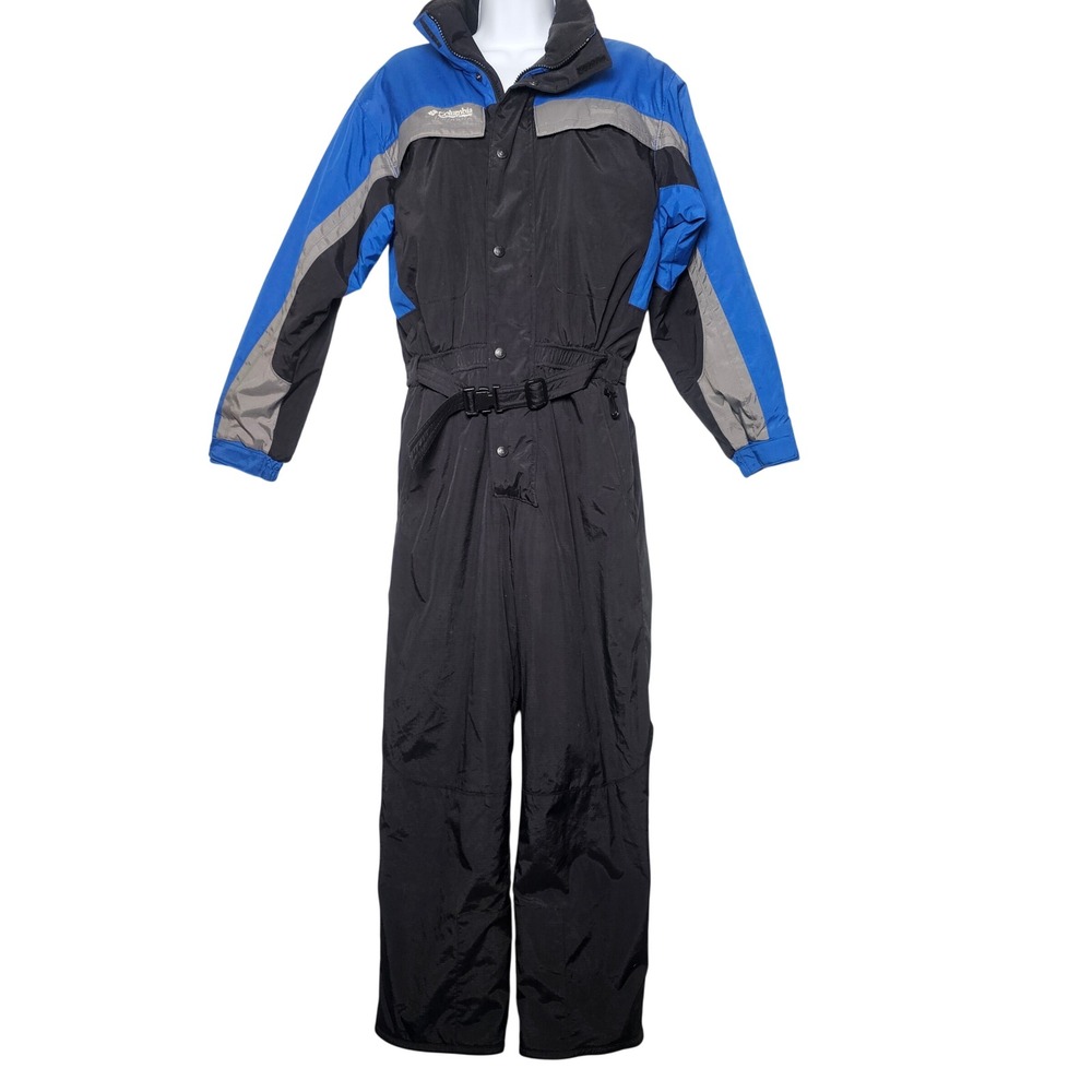 Columbia Youth Belted VTG Colorblock‎ Insulated Ski Snow Suit 14/16 XS/S Womens